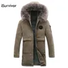 Uomo lungo Parka cotone imbottito giacche invernali cappotti con cerniera uomo moda casual slim fit giacche imbottite cappotti capispalla maschile 201119