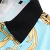T-shirt polo da uomo di lusso con maniche corte in cotone stampato ricamato sul davanti Bottone personalizzato Moda casual taglia M-3XL 673