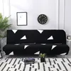 Housse de canapé-lit pliante géométrique noire housses de canapé spandex stretchdouble housse de siège housses pour salon imprimé géométrique 220513