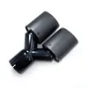 1 Pcs Top Quality Remus Dual Matt Carbon Black Stainless Exhaust Tips Muffler Pipes For Any Car Exhaust Systems