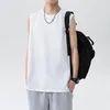 Leesbare Summer Fashion Heren Tanktops katoen mouwloze shirt man losse casual tanktop mannen 220527