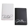 10sets Titulaire couple ensembles de The BrideGroom mariage Passeport Cover Case set Lettre