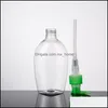 Förpackning av flaskor Office School Business Industrial 200 ml Pet Plastic Pump Bottle Transparent påfyllningsbar för kroppstvätt engångshand SANI