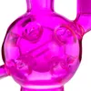 Stylish Pink Glass Bong: 9.2-Inch Recycler Hookah with Swiss Percolator and 14mm Female Joint