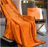 Yellow Letter Blankets Office Casual Sofa Bed Sheet Cover Flannel Warm Throw Blanket Four Seasons Air conditioning blanket