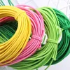 Filato 2mm 45m Fascia elastica in nylon colorato Corda per cucire in gomma rotonda Linea fai da te Accessori per abbigliamento in tessuto