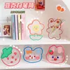 Cosmetic Bags & Cases Korean Bear Acrylic Pen Holder School Stationery Girls Cute Strawberry Desktop Makeup Brush Pencil Organizer Storage B