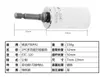 مربع الأدوات مجموعة غاتور قبضة الأكمام متعددة الوظائف مع قضيب محول 7-19mm 9-27mm 11-32mm في حزمة البيع بالتجزئة ارتداء المقاومة متعرج الصلب فاناديوم