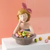 Decorative Figurines Objects & Modern Resin Girls Storage Ornaments Office Statue Gifts Dining Table Snack Crafts Sculpture Home Decoration