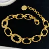 Fashion Gold Charm Link Bracelets Bangle para mujeres Joyas de fiesta para hombres para parejas Regalo de compromiso