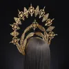 Elegant Virgin Mary Halo Headband Costume Accessories Tiaras Crown Headpiece Headdress Angel Princess Cosplay Head Wear6895864