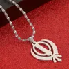 Colliers pendentifs en acier inoxydable sikhisme collier Sikh Khanda Sikhs bijoux religieux306u