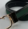 Luxurys Designer Ceinture Pour Hommes Femmes Marque Lettres Vert Et Rouge Patchwork Toile Or Boucle Créateurs De Mode Ceintures Ceinture Largeur 3.3cm