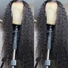 28 pollici brasiliano 13x4 Water Wave HD anteriore del merletto parrucche dei capelli umani per le donne nere sciolto onda profonda chiusura frontale sintetica parrucca