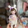 17CM Mini Cute BJD Dolls Fashion Clothes Suit Princess Makeup Joints Movable Bebe Reborn Accessories 16CM 1/8 Doll for Girls Toy 220418