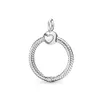 925 Silver Charm Heart Ring Jewelry O Ring Fit Fit Original Charm Women Diy Diy Bead Necklace