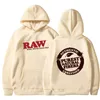 RAW Fashion Hoodie Mens Sweatshirt Polar Fleece Hooded Harajuku Hip Hop Casual Mens Ladies Hoodie High Quality Pullover Hoodie 220726