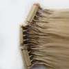 Neuankömmling, hochwertige, mit Nagelhaut ausgerichtete Remy-Haare, 6D, vorgebundene Echthaarverlängerungen, Schwarzbraun, Blond, Farbe 613#, 0,8 Gramm, ein Strang, 300 Strähnen, Packung