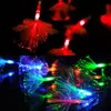 Strängar 100 LED -strängljus juldekoration maskros optisk fiber fairy lamp romantisk atmosfär parti bröllop festivallerad