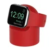 Portable Round Silicon Smart Watch Wearable Device Stand Holder Mount Evironmental Dock for Apple Watch Series 7 6 5