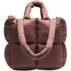 Bolso de mano acolchado de diseñador para mujer, bolsos de hombro suaves de lujo, informales, de gran capacidad, bolsos acolchados Sapce, bolso grande para mujer, invierno 2024