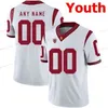 Nik1 zszyte Custom 7 Matt Barkley 9 Juju Smith-Schuster 9 Kedon Slovis USC Trojans College Men Men Jersey