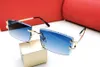 Designer-Sonnenbrillen, modisch, für Damen und Herren, Carter Buffs-Brille, Markendesign, quadratisch, echtes Büffelhorn, Mann im Vintage-Stil