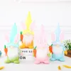 Décor de Pâques sans visage Gnome lapin poupée elfe nain en peluche lapin suspendus ornements fête printemps décorations pour la maison enfants cadeaux 220815