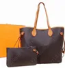 Дизайнерские кожаные сумки Женские сумки Высококачественная женская сумка через плечо Роскошная сумка для покупок Кошелек для монет 2 шт. / Компл. M40157 M45685