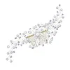 Coiffes de mariage fleur peignes de perle de cristal peignes pour mariées à la main les ornements de tête à la main