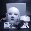 7 LED Light Therapy Face Beauty Machine LED Máscara facial de pescoço com microcorrente para dispositivo de clareamento da pele DHL Shipping268Y4692346