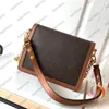 Women designer bags high quality Canvas handbags elegant crossbody purse real leather messenger bag dauphine shoulder bags M44391