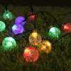 Saiten Meter Solar Lampe Leistung 100 LEDS LED String Fairy Lichter Girlanden Garten Weihnachten Dekor Für Außen BeleuchtungLED