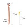 미니 볼트 포인트 금속 다이아몬드 크리스탈 cil 1 mm 검은 색 잉크 컬러 회전 슬림 볼 포인트 펜 케이스 박스 가방 문구 220722