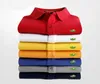 새로운 스프링 이탈리아 남자 티셔츠 디자이너 셔츠 하이 스트리트 자수 작은 말 악어 인쇄 의류 남성 브랜드 폴로 셔츠 크기 S-4XL