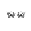 Clip-on & Screw Back Fashion Vintage Metal Hollow Butterfly Ear Clips For Women Girls Cute No Piercing Fake Cartilage Jewelry Trendy Brincos