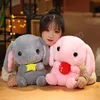 22/32/43cm Zachte Fuzzy Lange Pluche Speelgoed Gevulde Zittend Bowknot Konijn Pop Schattig Bunny Pluche Vriendin Girl Gift