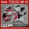 Verkortingsset voor YAMAHA TZR-250 TZR250 TZR 250 R RS RR 88 89 90 91 ABS Carrosserie 115NO.67 YPVS 3ma TZR250R TZR250RR 1988 1989 1990 1991 TZR250-R 88-91 Moto Body Red BLK wit