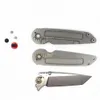 Nouveau R1501 Flipper Couteau pliant D2 Stone Wash Tanto Point Blade Poignée en acier inoxydable Roulement à billes en acier Couteaux à ouverture rapide avec sac en nylon