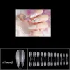 504pcs Amandel Fake Nail Tips Clear Soft Gel X Volledige dekking False Acryl Stiletto Ballerina S Press op 220716