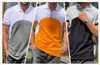Polos pour hommes Zity Patchwork Chemises pour hommes Mode d'été Uniqure Casual Daily Wear Manches courtes pour hommes Contraste Couleur Tops pour hommesMen's M