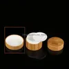 Packing Bottles Office School Business Industrial Fl Bamboo Cosmetic Cream Jars Round With White Inner Pp Jar And Er Used For Face Hand Bo