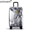 Rolling Spinner Luggage Travel Case Women Women With Wheels Inch Embutting Carry On Bag Tarn Retro Saytcase J220707