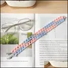 Eyeglasses Chains Eyewear Accessories Fashion Candy Color New Acrylic Long Chain Blue Contrast Glasses Hanging Neck Lanyards Sunglasses Dr