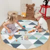 Tapijten Samenvatting Geometrische driehoek Gedrukte vloer Mat Deur Matten Lounge Tapijt Kinderen Tapijt Woonkamer Slaapkamer Moderne Home Decoratie Carpets Auto