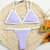 Kvinnors badkläder sexig bikini 2022 Kvinnor Push Up sets Summer Patchwork Triangle Cup Bra O Ring G-String Bryor Swimsuit Beach Bathing Suitwom