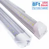 Integracja w kształcie litery V Tuba LED T8 2400 mm 4 5 6 8 stóp Lampa fluorescencyjna 8 stóp 4 stopy Świetlówki LED Chłodnica Oświetlenie drzwi Ultra jasne światło dzienne 6500 K Oświetlenie sklepowe