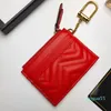 Unisex Designer Key Pouch Fashion Cow Leather Turnes Mini Wallets Coin Credit Card Holder 5 kleuren