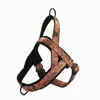 Dog Collars & Leashes Pet And Cat Adjustable Harness Nylon Bright Pattern Breathable Brown For Small Large Vest Supplies S-XXLDog