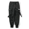 Bänder Harem Jogger Männer Cargo Hosen Street Hip Hop Casual Taschen Baumwolle Track Hosen Männlichen Harajuku Mode Hosen L220816